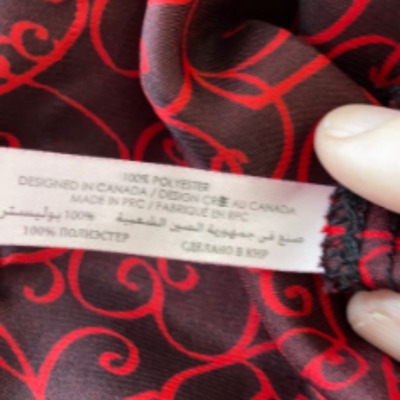 Backless BLK/RED Nightgown, M.  *P1033 - Picture 8 of 9